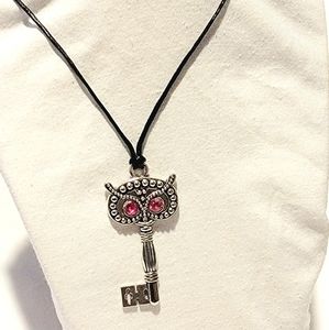 Owl Key Pendant Necklace